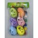 Decorative Easter eggs set, in a bag with header card, 5&times;7 cm, design 3 - 27011705