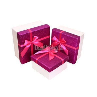 Набор подарочных коробок квадратных 3шт 45038207