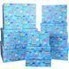 Blue festive pattern gift boxes with cakes, set of 10 pcs, 11102875