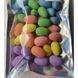Decorative glitter Easter eggs, 2&times;3 cm, pack of 36, colour beige - 27010102