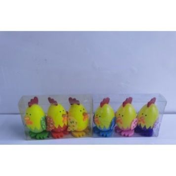 Dekoracyjne kurczaczki wielkanocne, mix kolor&oacute;w, 7 cm - 27010908