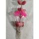 Easter branch with eggs, 2&times;3 cm, pack of 10, colour pink - 27010554