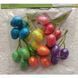 Decorative glitter Easter eggs, 1.8&times;2.5 cm, pack of 24, design 2 - 27010405