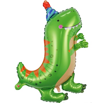 Шарик фольгированный Зеленый Динозаврик 332168