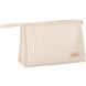 Women&rsquo;s cosmetic bag quilted, with wrist strap, beige 16 &times; 22 &times; 7 cm - 2072010