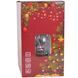 Snow globe lamp, bronze, with Santa and a reindeer, musical