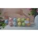 Decorative glitter Easter eggs, in a tray, 4&times;6 cm, pack of 10, design 2 - 27010311