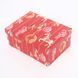Set of rectangular Christmas gift boxes, red with gold rocking horses, 10 pcs - 11108142