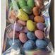 Decorative glitter Easter eggs, 2.5&times;3.5 cm, pack of 24, colour beige - 27010112