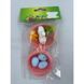 Wielkanocne gniazdko z jajkami, 6 cm, wz&oacute;r 2 - 27011518