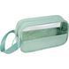 Clear cosmetic bag with strap handle, green 22 &times; 14 &times; 7.5 cm - 202225