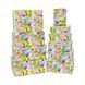 Gift boxes with tropical fruit pattern, set of 10 pcs, 11102065