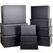 Black plain gift boxes, set of 10 pcs, 11101073